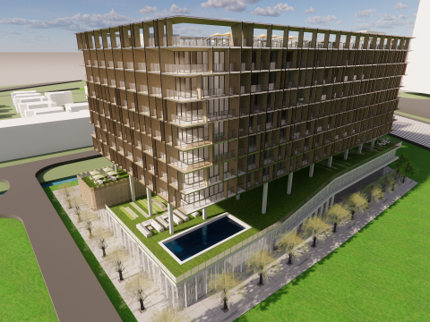 Homes and care center -A14 3D 모델