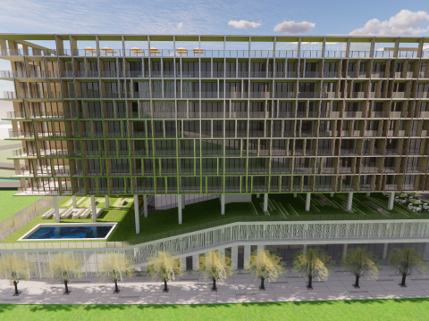 Homes and care center -A14 3D 모델
