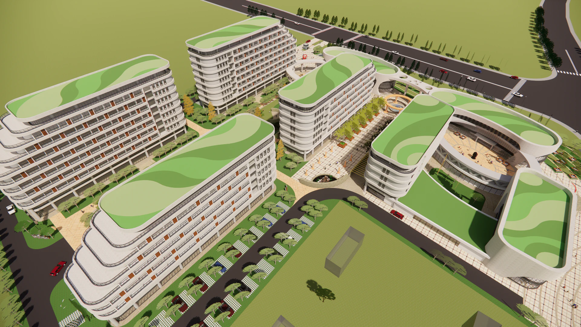Homes and care center -A15 3D Model .c4d .max .obj .3ds .fbx .stl .blend 