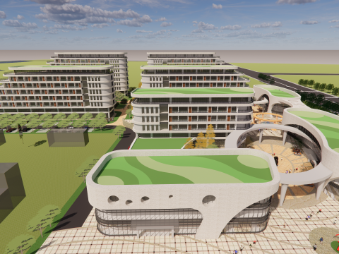 Homes and care center -A15 3D Модель