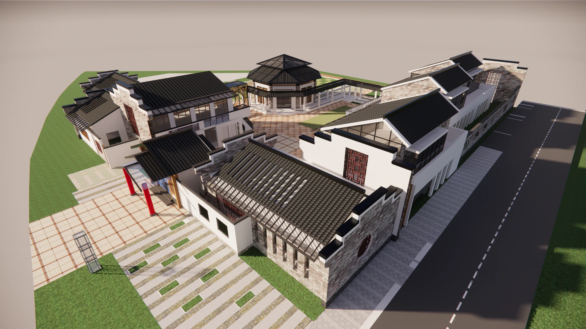Homes and care center -A16 3D Model .c4d .max .obj .3ds .fbx .stl .blend 