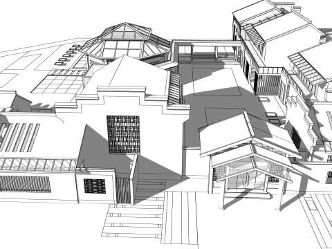 Homes and care center -A16 3D-Modell