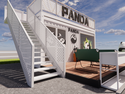Container coffee shop-2 Modèle 3D