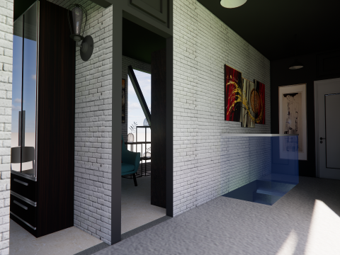 Container coffee shop-3 3D 模型