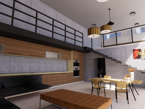 Container coffee shop-3 3D 模型