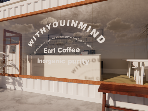 Container coffee shop-5 3Dモデル