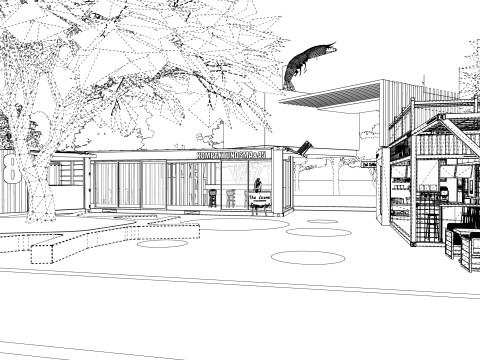 Container coffee shop-6 3D Модель