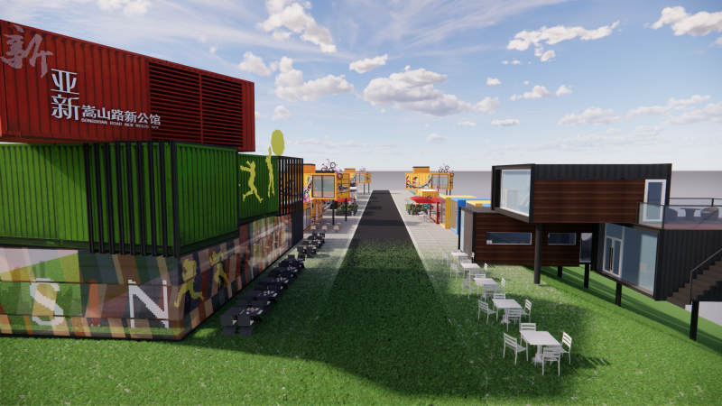 Container coffee shop-7 3D Модель .c4d .max .obj .3ds .fbx .stl .blend