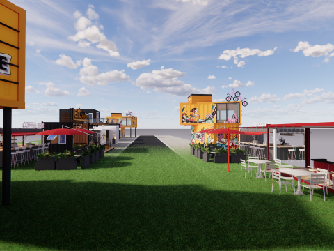 Container coffee shop-7 3D Модель
