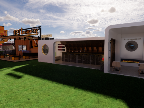Container coffee shop-7 3D Модель