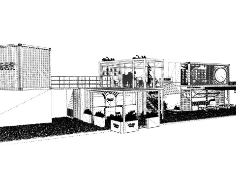 Container coffee shop-10 3D Model