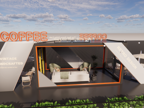 Container coffee shop-11 3D मॉडल