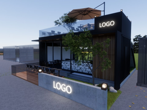 Container coffee shop-11 3D मॉडल