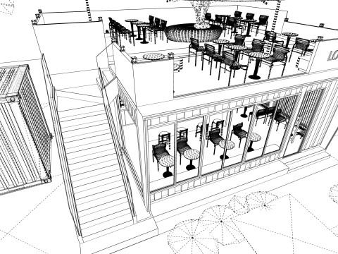 Container coffee shop-11 3D मॉडल