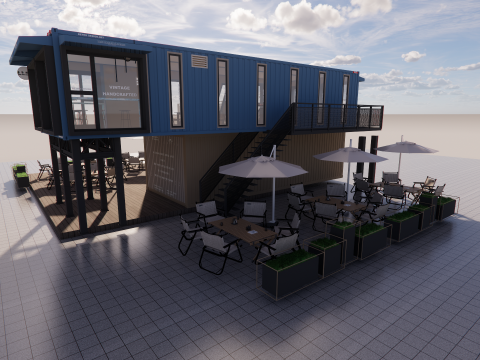 Container coffee shop-12 Modello 3D