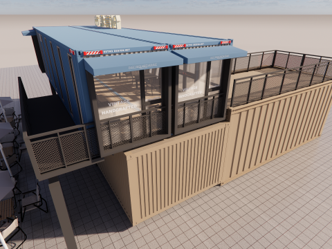 Container coffee shop-12 Modello 3D