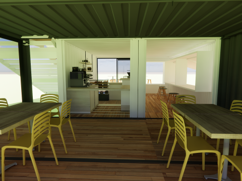 Container coffee shop-12 Modello 3D