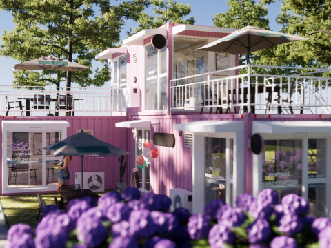 Container coffee shop-13 Model 3D