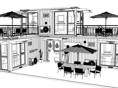 Container coffee shop-13 Model 3D