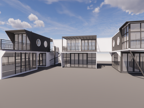 Container coffee shop-14 3D Модель