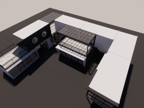 Container coffee shop-14 3D Модель