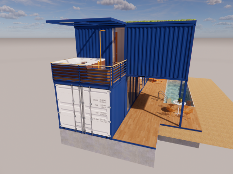 Container coffee shop-16 3D Модель