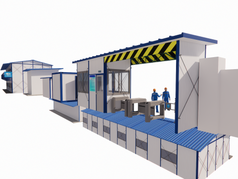 Portable Construction Site Building -A1 3D 模型
