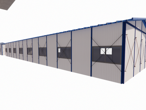 Portable Construction Site Building -A1 3D 模型