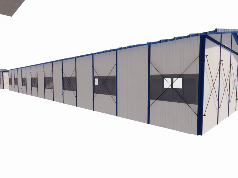 Portable Construction Site Building -A1 3D Model