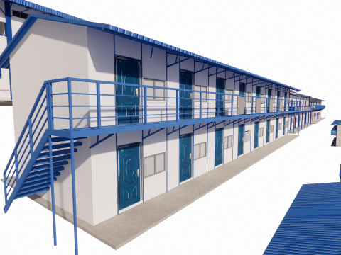 Portable Construction Site Building -A1 3D 模型