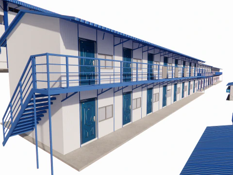Portable Construction Site Building -A1 3D Model