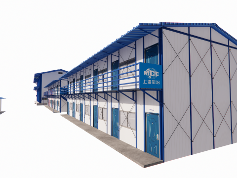 Portable Construction Site Building -A1 3D 模型
