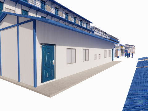 Portable Construction Site Building -A1 3D 模型