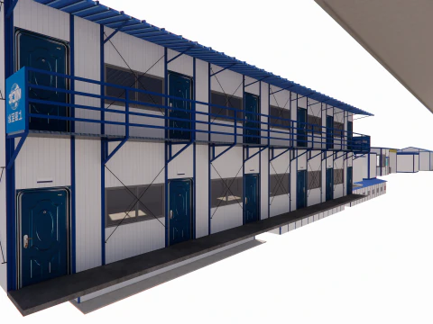 Portable Construction Site Building -A1 3D Model
