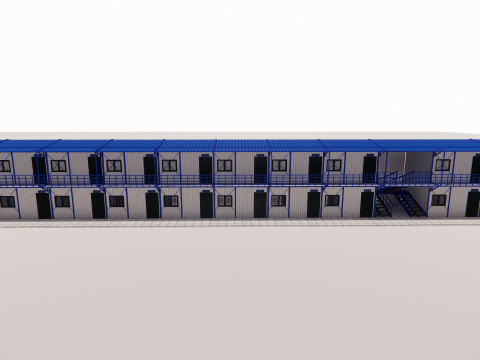 Portable Construction Site Building -A3 3D Model