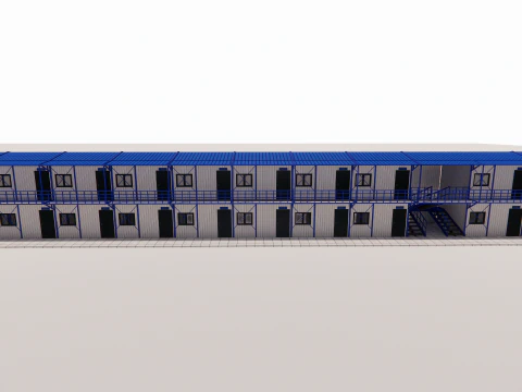 Portable Construction Site Building -A3 3D Model