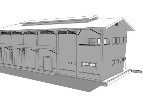 Portable Construction Site Building -A3 3D Model