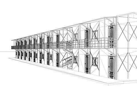 Portable Construction Site Building -A3 3D Model