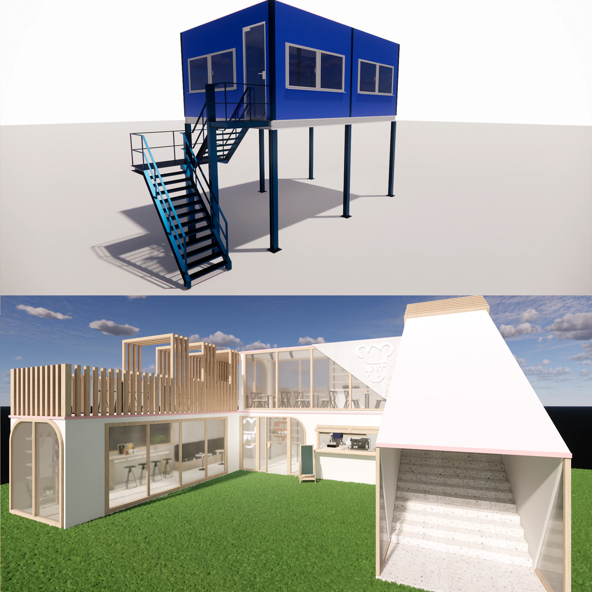 Container coffee shop-17 3D Model .c4d .max .obj .3ds .fbx .stl .blend 