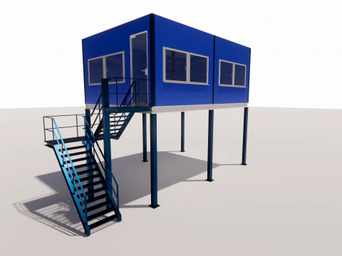 Container coffee shop-17 3D Model