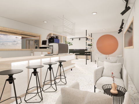 Container coffee shop-17 3D Model