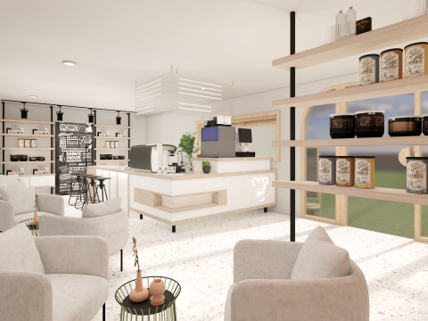 Container coffee shop-17 3D Model
