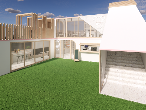 Container coffee shop-17 3D Model