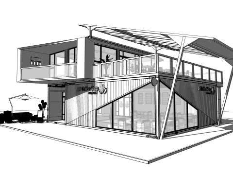 Container coffee shop-18 3Dモデル