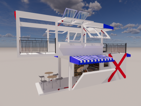 Container coffee shop-19 3D Модель