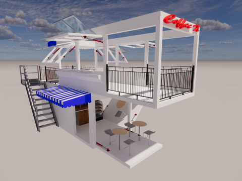 Container coffee shop-19 3D Модель