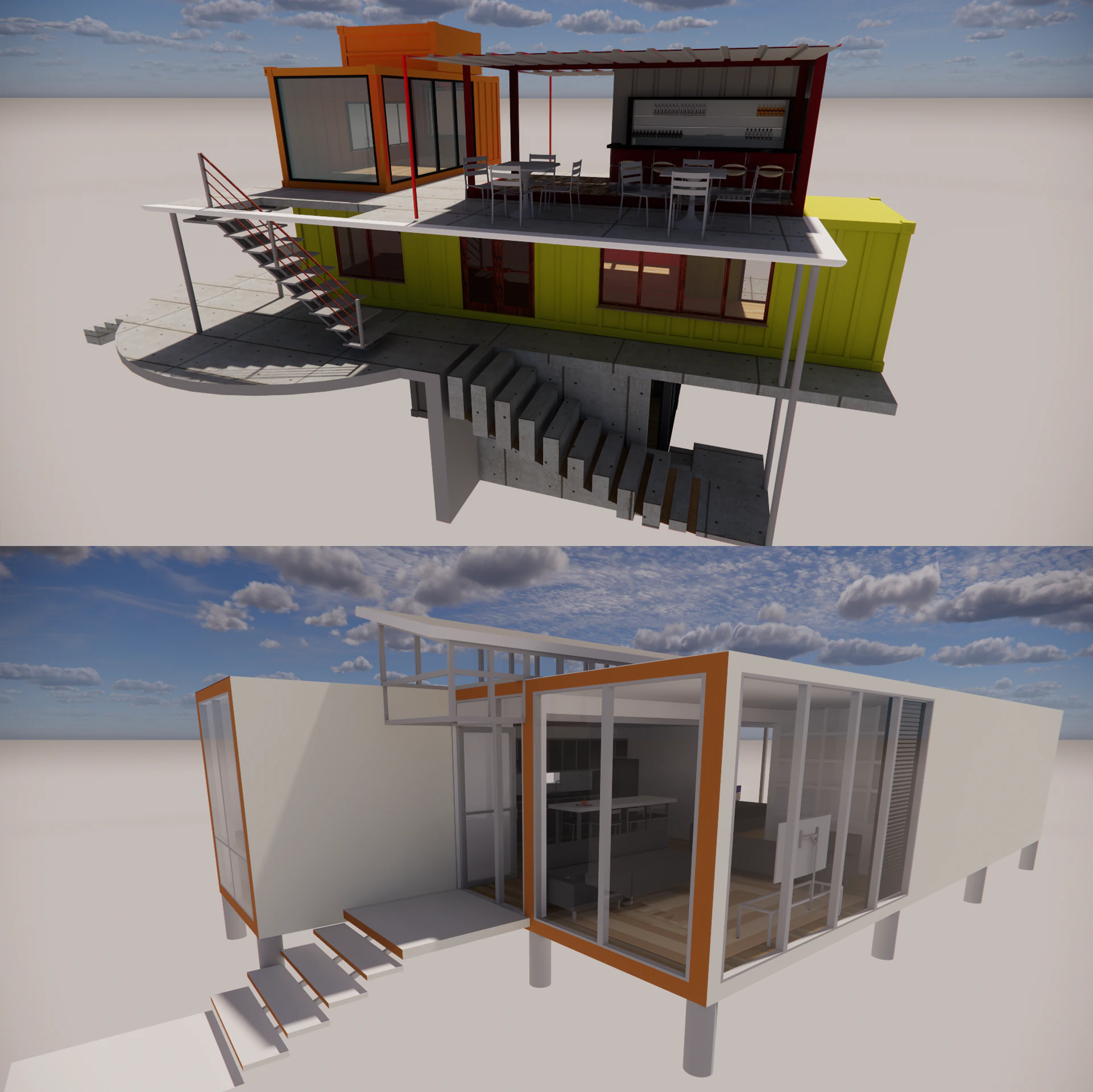 Container coffee shop-20 3D Model .c4d .max .obj .3ds .fbx .stl .blend 