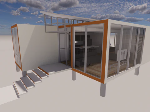 Container coffee shop-20 3D Model