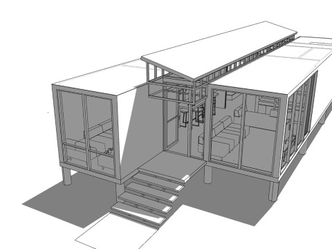 Container coffee shop-20 Model 3D