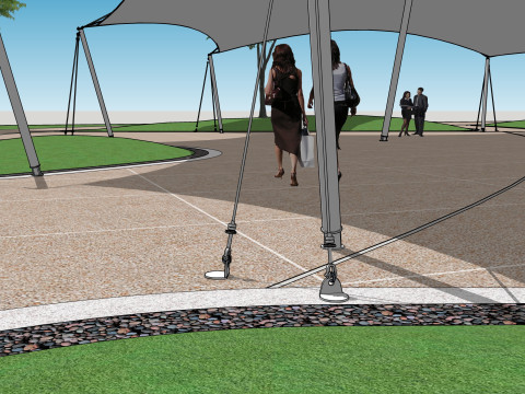 Tensile Structures Collection -A1 3D Модель